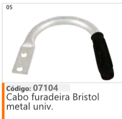 5 Código 07104 Cabo furadeira Bristol metal universal