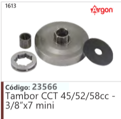 1613 Código 23566 Tambor CCT 45/52/58cc - 3/8"x7 mini ARGON