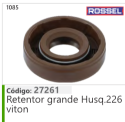 1085 Código 27261 Retentor grande Husqvarna 226 viton ROSSEL