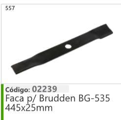 557 Código 02239 Faca Brudden BG-535 445x25mm
