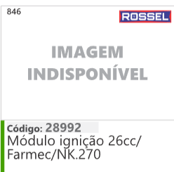 846 Código 28992 Módulo ignição 26cc/ Farmec/NK 270 ROSSEL