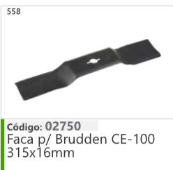 558 Código 02750 Faca Brudden CE-100 315x16mm