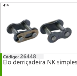 414 Código 26448 Elo derriçadeira NK simples