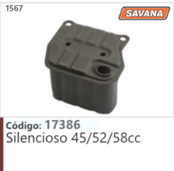 1567 Código 17386 Silencioso 45/52/58cc SAVANA