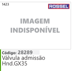 1423 Código 28289 Válvula admissão Hnd.GX35 ROSSEL