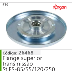 679 Código 26468 Flange superior transmissão stihl FS85/55/120/250 ARGON