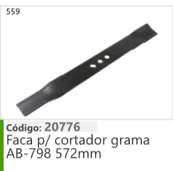 559 Código 20776 Faca cortador grama AB-798 572mm