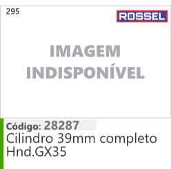 295 Código 28287 Cilindro 39mm completo Hnd.GX35 ROSSEL