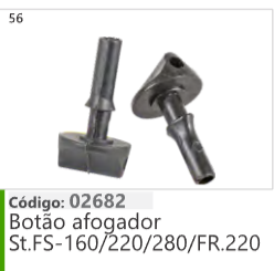 56 Código 02682 Botão afogador Stihl FS-1 60/220/280/FR220