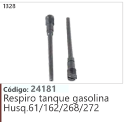 1328 Código 24181 Respiro tanque gasolina Husqvarna 61/162/268/272