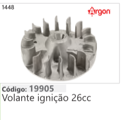 1448 Código 19905 Volante ignição 26cc ARGON