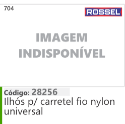 704 Código 28256 Ilhós p/ carretel fio nylon universal ROSSEL