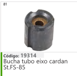 81 Código 19314 Bucha tubo eixo cardan Stihl FS-85