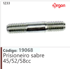 1233 Código 19068 Prisioneiro sabre 45/52/58cc ARGON