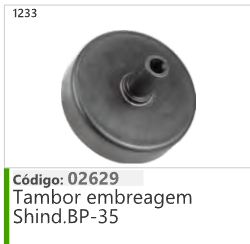 1233 Código 02629 Tambor embreagem Shind.BP-35