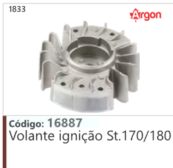 1833 Código 16887 Volante ignição Stihl 170/180 ARGON