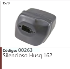 1570 Código 00263 Silencioso Husqvarna 162