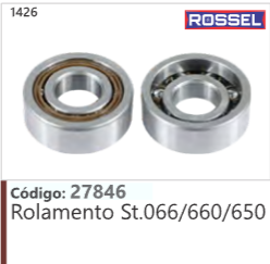 1426 Código 27846 Rolamento Stihl 066/660/650 ROSSEL