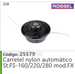 250 Código 25579 Carretel nylon automatico SLFS-160/220/280 mod.FX ROSSEL