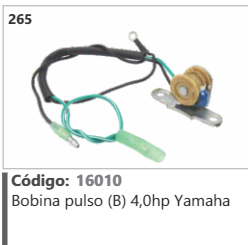 265 Código 16010 Bobina pulso (B) 4,0hp Yamaha