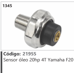 1345 Código 21955 Sensor óleo 20hp 4T Yamaha F20