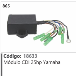 865 Código 18633 Módulo CDI 25hp Yamaha