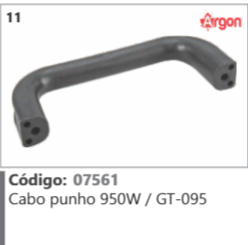 11 Código 07561 Cabo punho 950W / GT-095 ARGON
