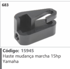 683 Código 15945 Haste mudança marcha 15hp Yamaha