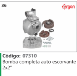36 Código 07310 Bomba compressor eta auto escorvante ARGON