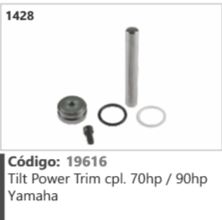 1428 Código 19616 Tilt Power Trim completo 70hp / 90hp Yamaha