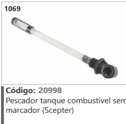 1069 Código 20998 Pescador tanque combustível ser marcador (Scepter)