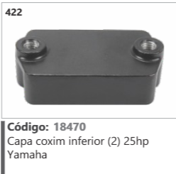 422 Código 18470 Capa coxim inferior (2) 25hp Yamaha
