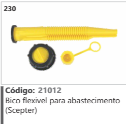230 Código 21012 Bico flexivel para abastecimento (Scepter)