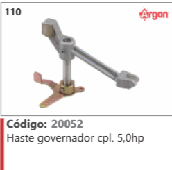 110 Código 20052 Haste governador completo 5,0hp ARGON