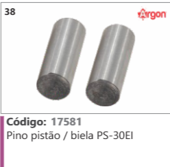 38 Código 17581 Pino pistão / biela PS-30EI ARGON