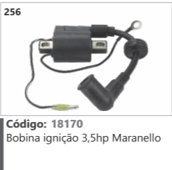 256 Código 18170 Bobina ignição 3,5hp Maranello