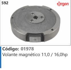 592 Código 01978 Volante magnético 11,0 / 16,0hp ARGON