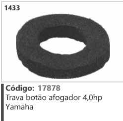 1433 Código 17878 Trava botão afogador 4,0hp Yamaha