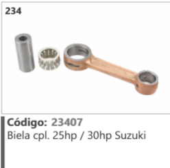 234 Código 23407 Biela completo 25hp / 30hp Suzuki