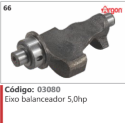66 Código 03080 Eixo balanceador 5,0hp ARGON