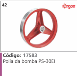 42 Código 17583 Polia da bomba PS-30E1 ARGON