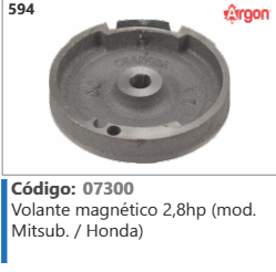 594 Código 07300 Volante magnético 2,8hp (mod. Mitsubishi / Honda) ARGON