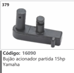 379 Código 16090 Bujão acionador partida 15hp Yamaha