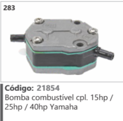 283 Código 21854 Bomba combustível completo 15hp / 25hp / 40hp Yamaha