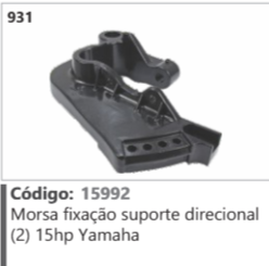 931 Código 15992 Morsa fixação suporte direcional (2) 15hp Yamaha