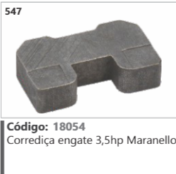 547 Código 18054 Corrediça engate 3,5hp Maranello