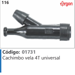 116 Código 01731 Cachimbo vela 4T universal ARGON
