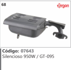 68 Código 07643 Silencioso 950W / GT-095 ARGON