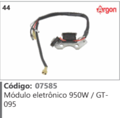 44 Código 07585 Módulo eletrônico 950W / GT-095 ARGON