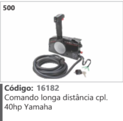 500 Código 16182 Comando longa distância completo 40hp Yamaha